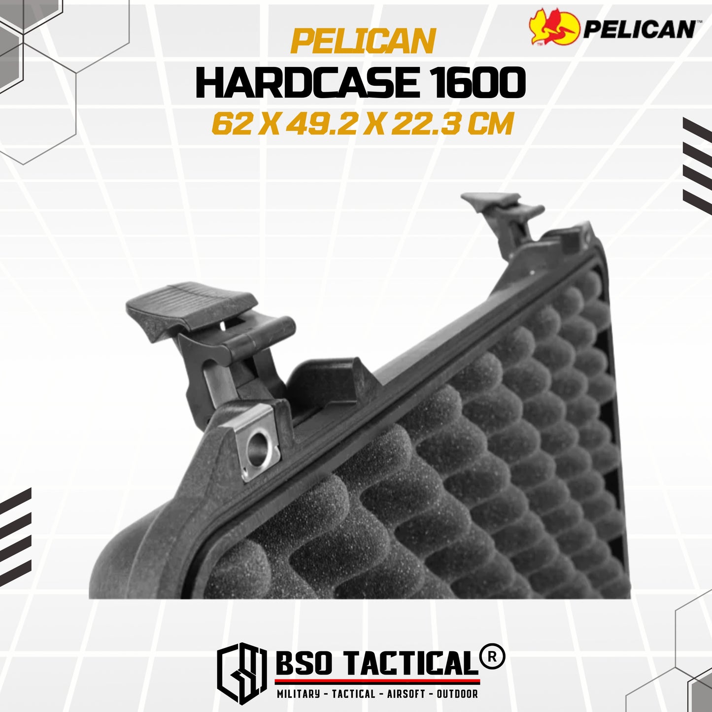 Koper Multifungsi Pelican Protector Hardcase 1600 Outdoor Case - ORIGINAL