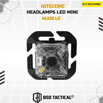 NITECORE Senter LED Mini Headlamp Rechargeable 15 Lumens - NU06 LE