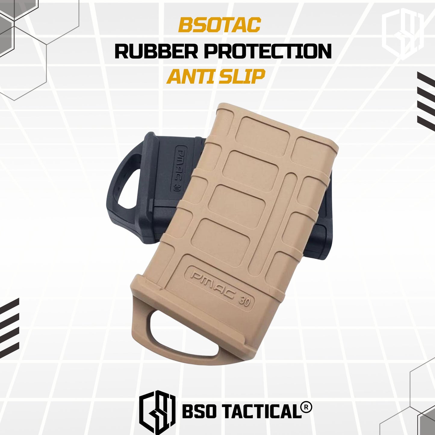 Rubber Magazine PMG Style Anti Slip Cover Mag Protection