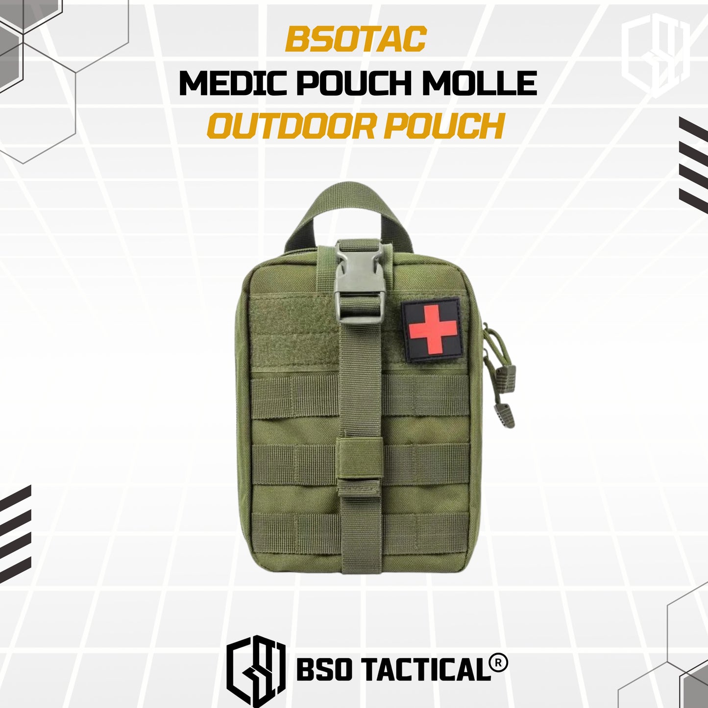 Tactical Medic Pouch 600D Molle Outdoor Military Pouch Free Patch