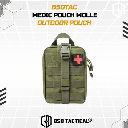 Tactical Medic Pouch 600D Molle Outdoor Military Pouch Free Patch