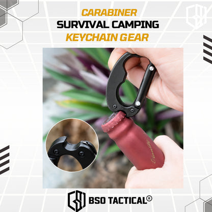 Carabiner Pisau Outdoor Camping EDC Keychain Gear