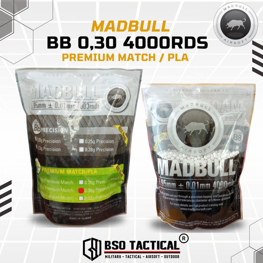 Madbull BB 0.30 0,30 4000rds Premium Match PLA BIO Degradable - ORIGINAL