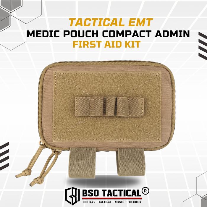 Tactical EMT Medic Pouch Compact Admin First Aid Kit Trauma Kit Organizer Molle
