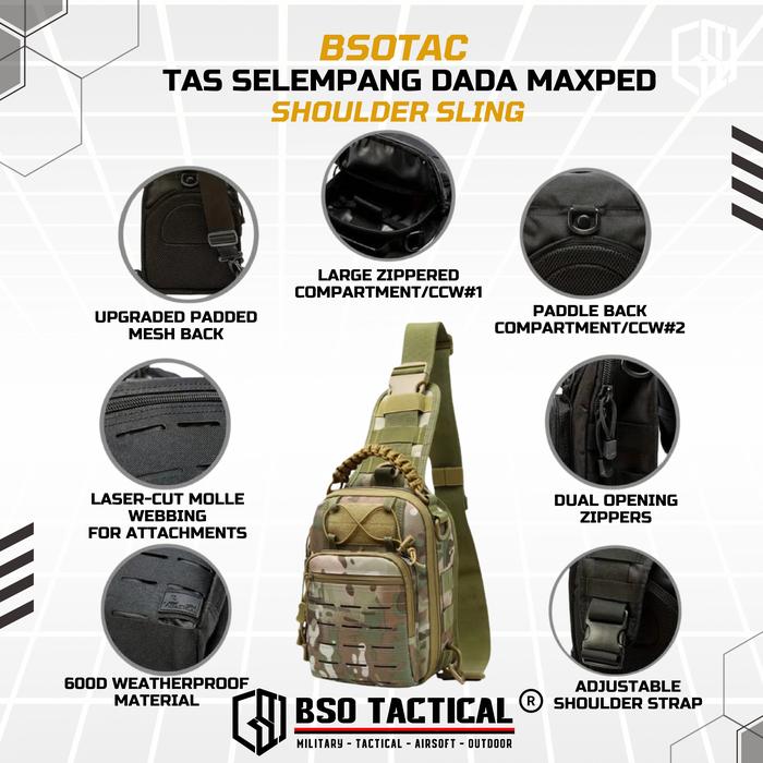 Tas Selempang Dada MP Style Shoulder Sling Outdoor Bag Multifungsi Slingbag