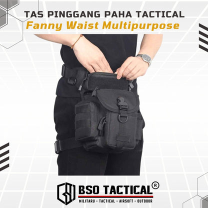 Tas Pinggang Paha Tactical Fanny Waist Multipurpose Outdoor Bag