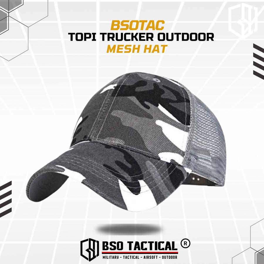 Topi Trucker Outdoor Mesh Hat Cap Camouflage Baseball