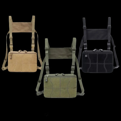 Tas Sepeda Dada Outdoor Cycling Chest Bag Tactical Chest Rig Bag Gym Hyrox Fitnes 600D Nylon Durable Adjustable