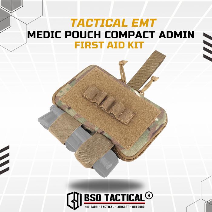 Tactical EMT Medic Pouch Compact Admin First Aid Kit Trauma Kit Organizer Molle
