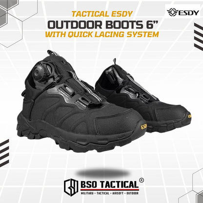 Sepatu Outdoor ESDY 6" Tactical Hiking Boots Import