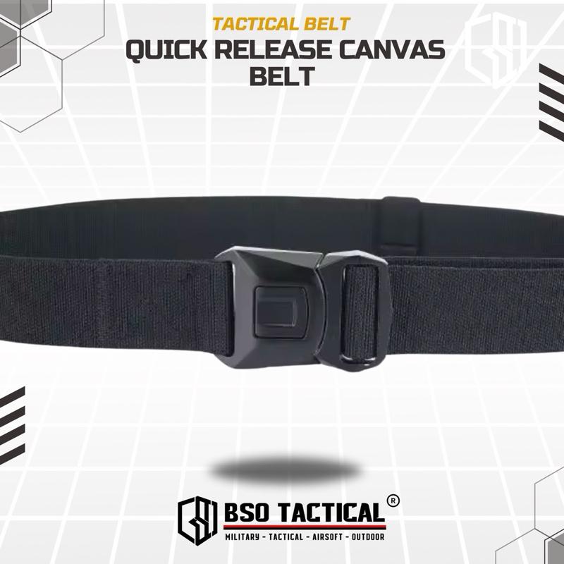 Ikat Pinggang Tactical Belt Rustproof Canvas Metal Buckle Casual Outdoor Belt