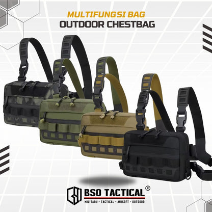 Tas Dada Tactical Chest Bag Multifungdi EDC Fishing Cycling Outdoor Multi Strap Portable