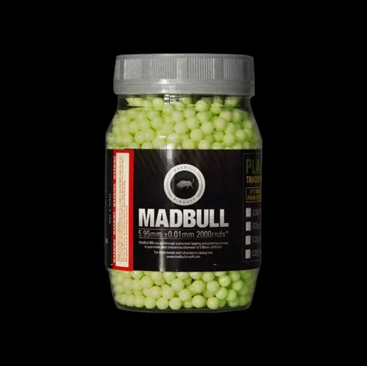 Madbull BB 0.20g 0,20g 2000rds 6mm Green Tracer Airsoft - ORIGINAL