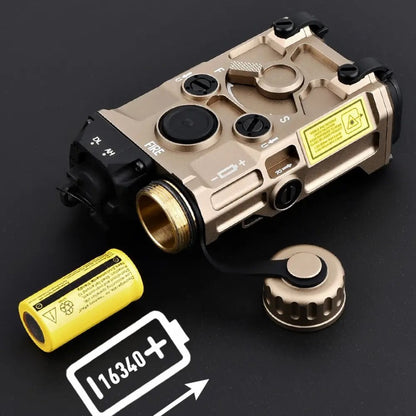 Senter ET Style OGL Green Laser IR Flashlight Picatinny Full Metal Illuminator