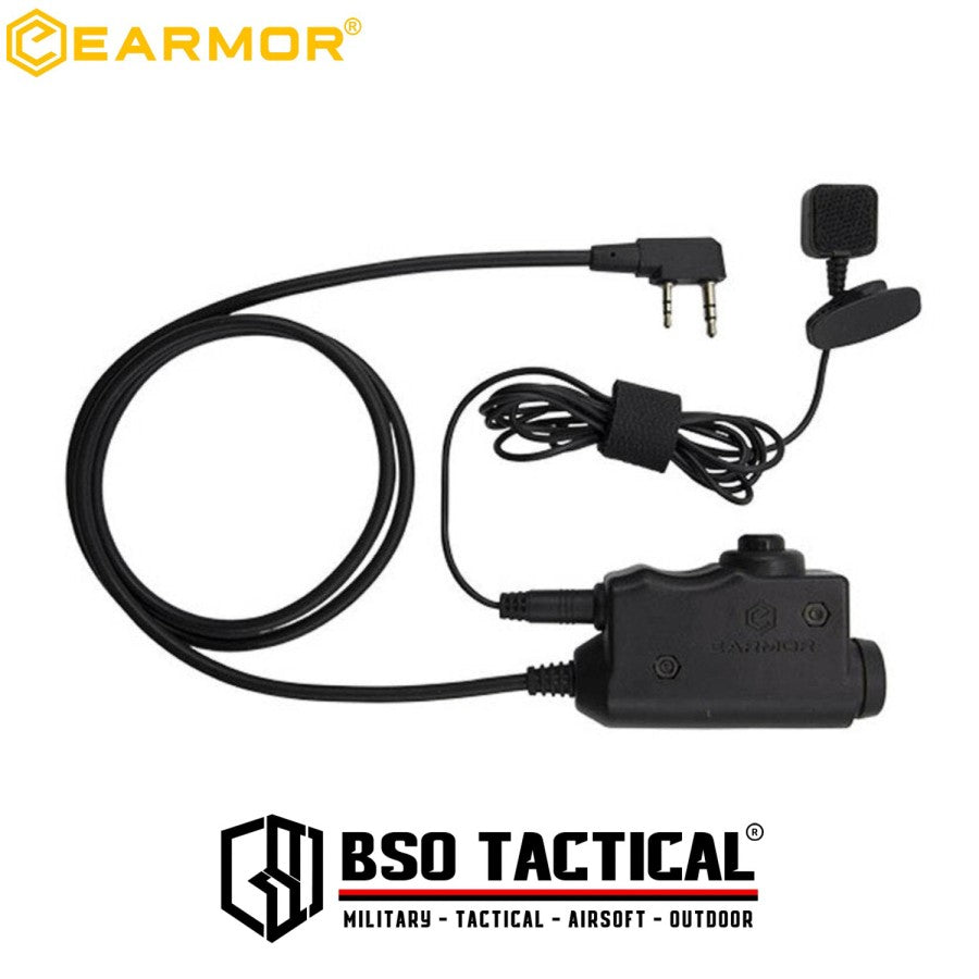 Earmor M52 Adapter PTT Versi Icom HT Push to Talk Earphone Walkie Talkie Communication