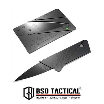 Pisau Kartu Lipat Folding Knife Sinclair Cardsharp Survival EDC