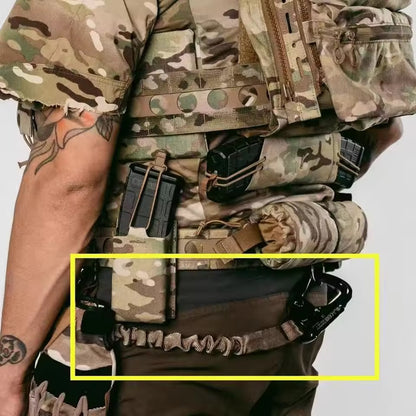 Tali Elastic Cord Retention Lanyard Tactical Quick Release Alumunium Buckle