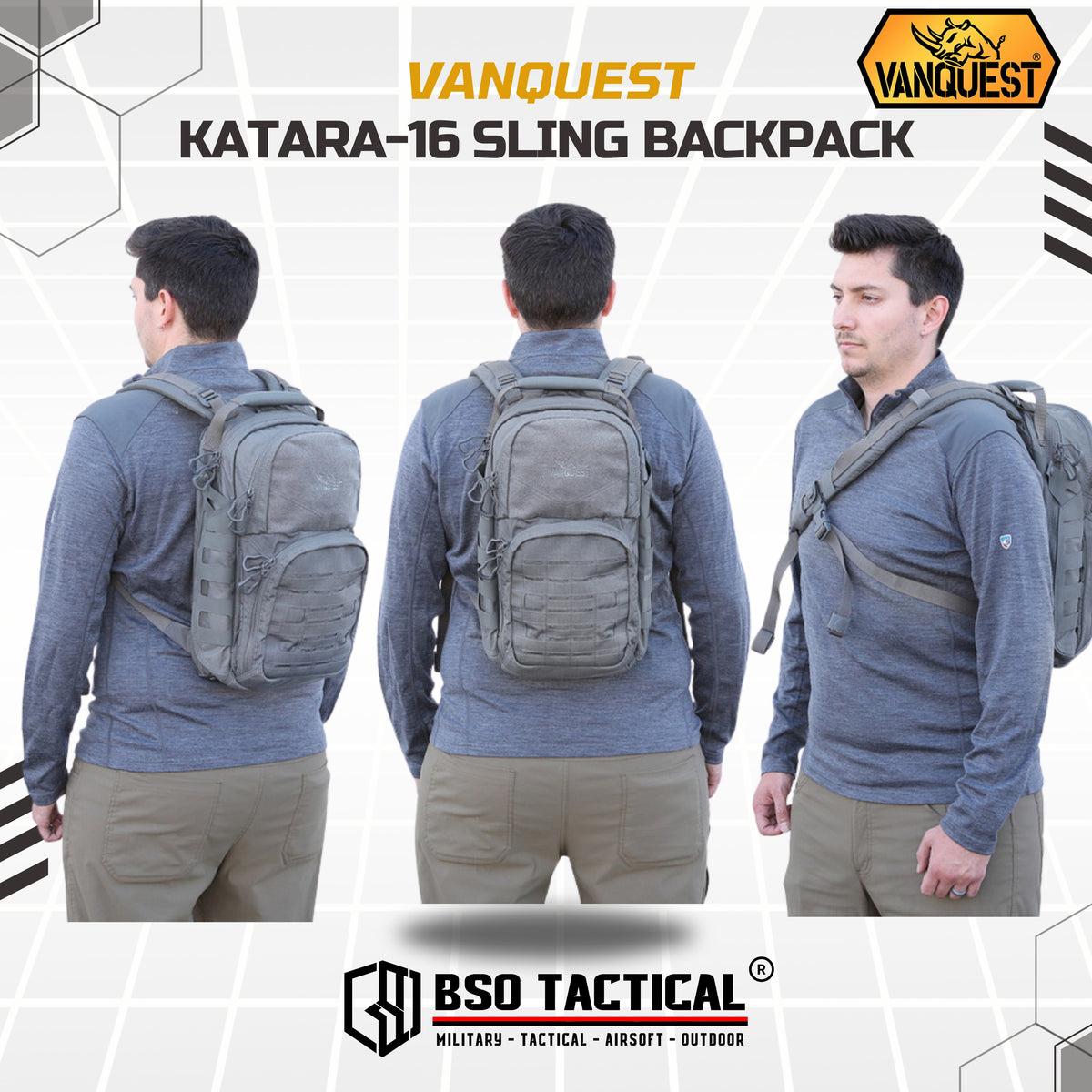 Tas Ransel Tactical Vanquest Katara 16 EDC Outdoor Backpack Slinger