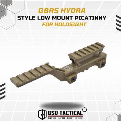 GBRS Hydra Style Low Mount Picatinny for Holosight Anpeq Full Metal