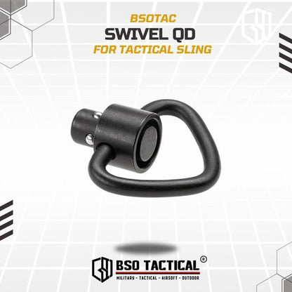 BSOTAC Swivel QD untuk Sling dengan Kaitan Sling Ring QD Quick Release Button Alloy