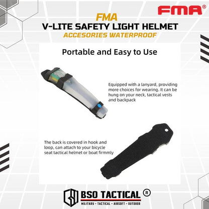 FMA V-Lite Safety Light Helmet Outdoor Accesories Signal Waterproof