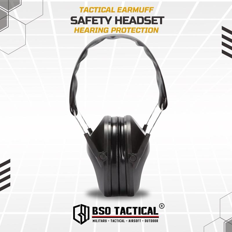 Safety Earmuff Tactical Headset Hearing Protection IPSC Black Green