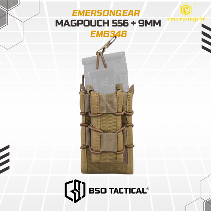 Emerson Gear Tactical Open Modular Double 556 9mm Mag Pouch Molle