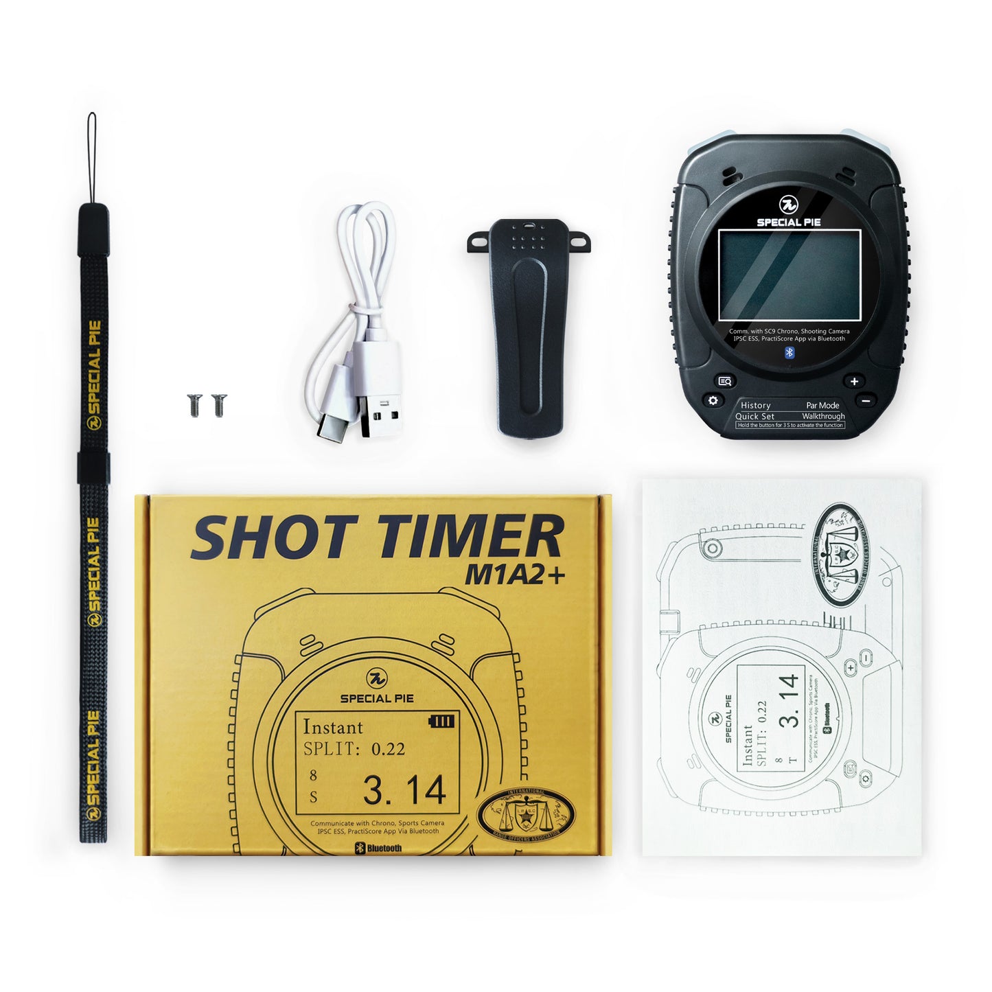 Special Pie M1A2+ Firearm Shot Timer