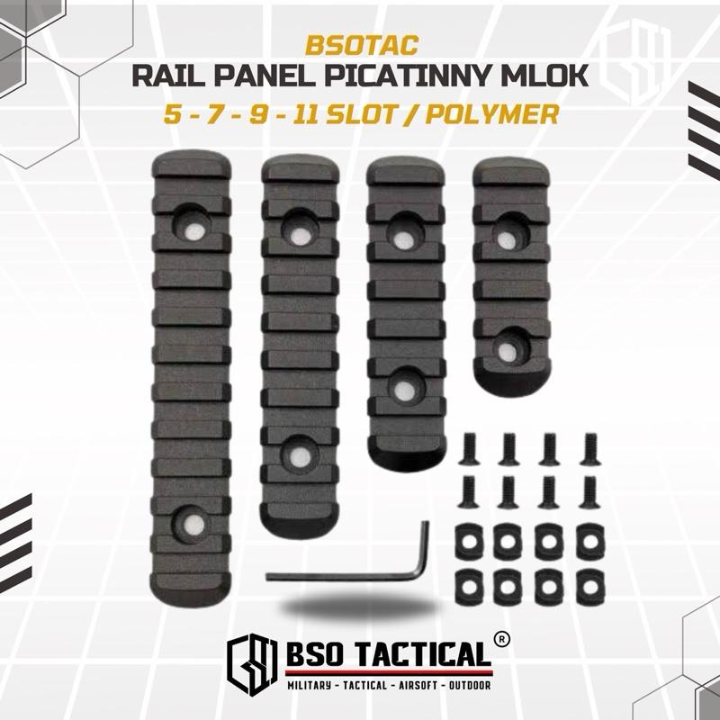 Rail Panel Picatinny MLOK 4 Set 5/9/7/11 Slot Polymer for Handguard RIS Accesories Flashlight Laser