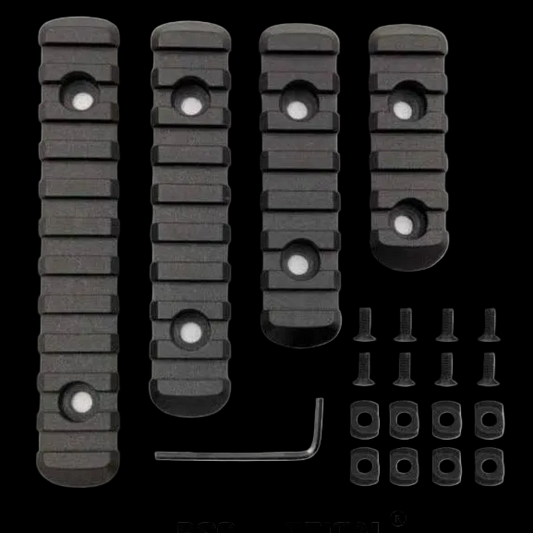 Rail Panel Picatinny MLOK 4 Set 5/9/7/11 Slot Polymer for Handguard RIS Accesories Flashlight Laser