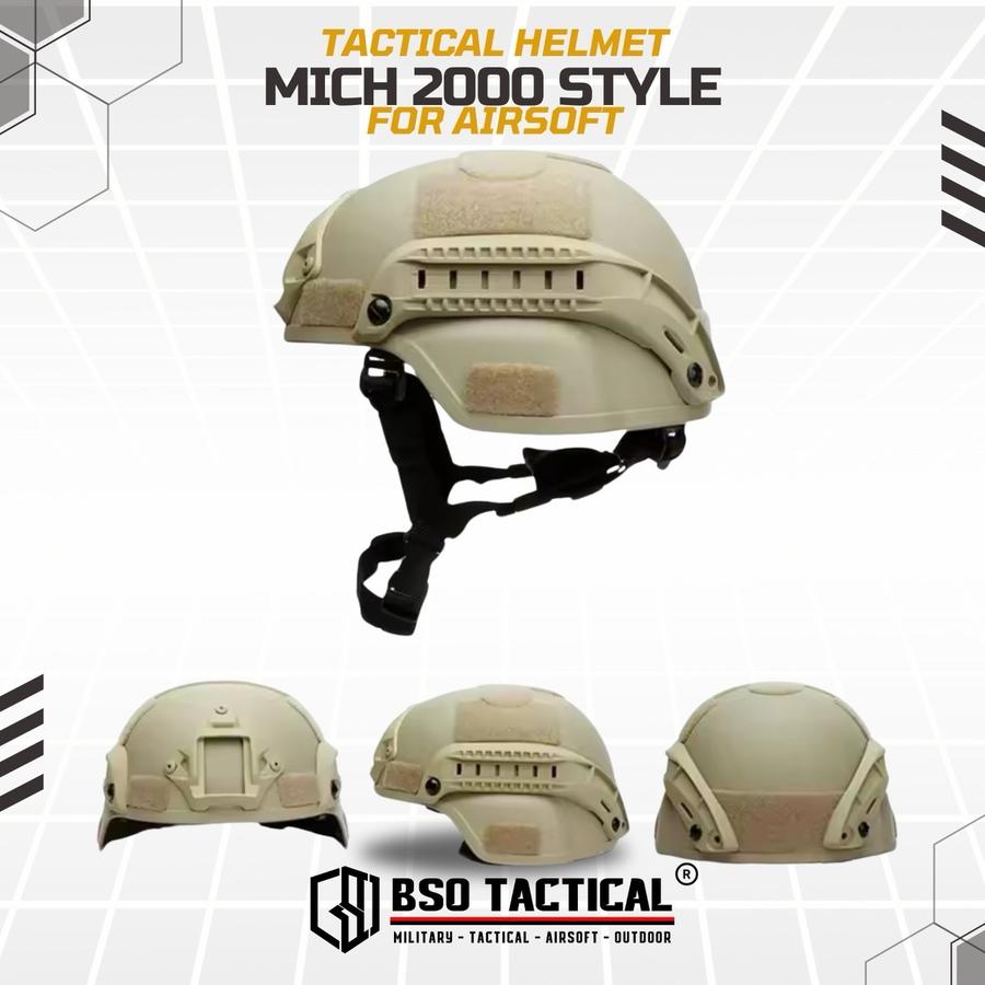 Tactical Outdoor Helmet Mich 2000 Multifungsi Helm Head Protection - Lightweight Version