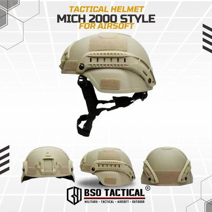 Tactical Outdoor Helmet Mich 2000 Multifungsi Helm Head Protection - Lightweight Version