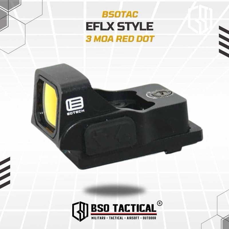 EFLX Mini Style Red Dot Scope Tactical Holosight RMR Mount Base Picatinny CNC