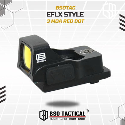 EFLX Mini Style Red Dot Scope Tactical Holosight RMR Mount Base Picatinny CNC