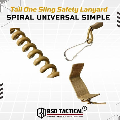 Tali One Sling Safety Lanyard Spiral Universal Simple Version