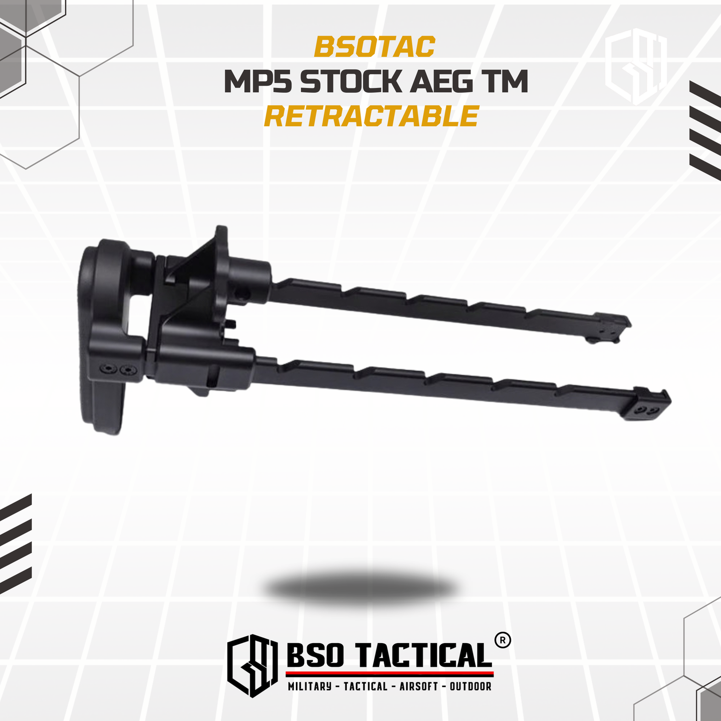 Popor MP5 5 Position Retractable Stock [For TM MP5 AEG Series]