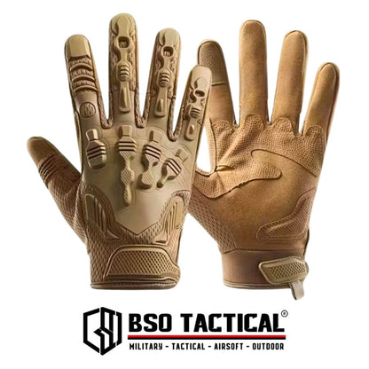 Battle Wood Outdoor Tactical Motorcycle Glove Full Finger Protection Multifungsi