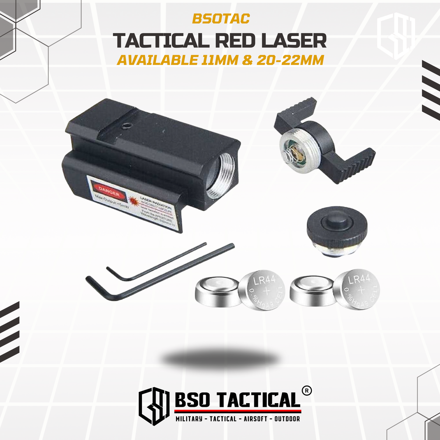 Tactical Low Profile Mini Red Laser Sight for GBB Picatinny Rail Metal