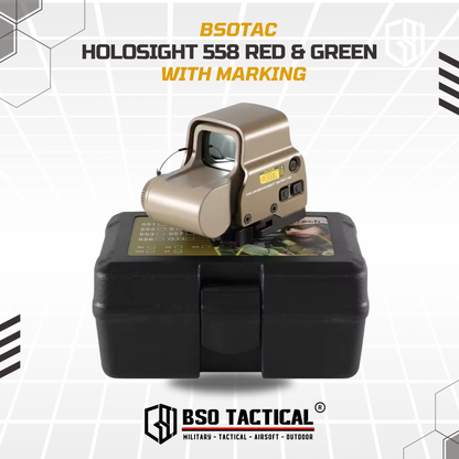 Holosight ET Style 558 XPS 3-2 Tactical Red Green Dot Scope Sight With Marking - Repro