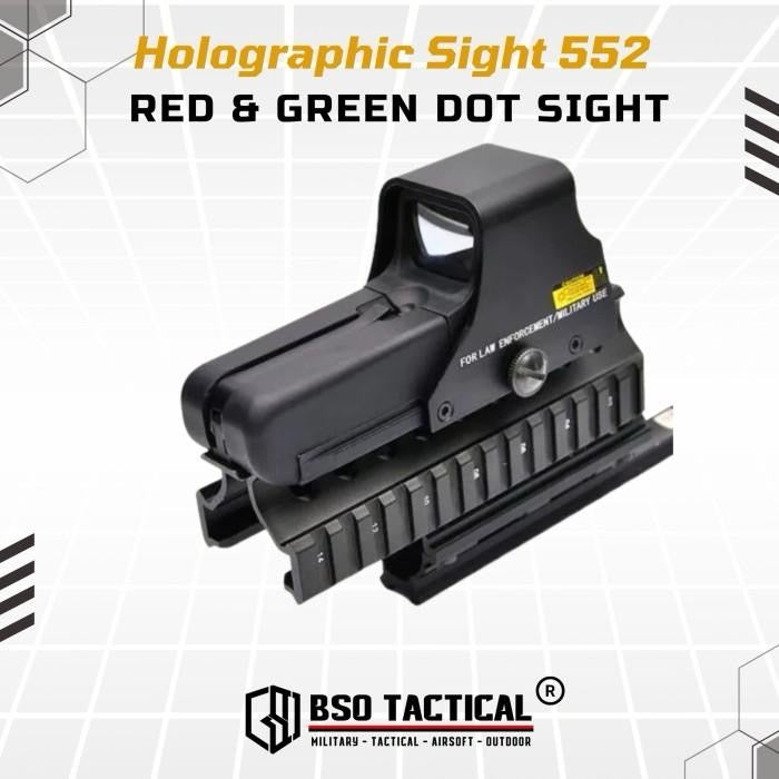 Holosight 552 Style Red Green Dot Scope Sight Full Metal Picatinny
