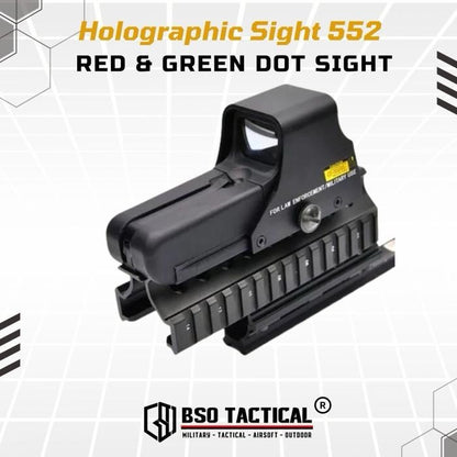 Holosight 552 Style Red Green Dot Scope Sight Full Metal Picatinny