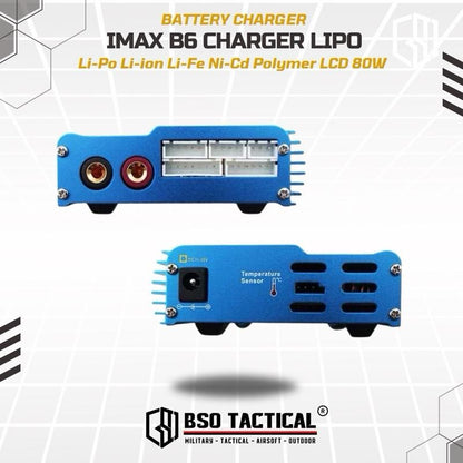 Charger Battery IMAX B6 Lipo Li Ion Polymer 80W Batre RC Balancer Baterai Remote Control Toy
