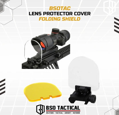 BSOTAC Lens Protector Cover Scope Bulletproof BB Folding Shield Holosight