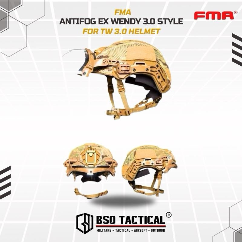 Goggle FMA Anti Fog EX Wendy Anti Riot Helmet 3.0 Eye Protection - TB1397