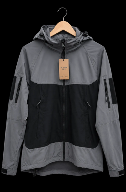 Jacket Windbreaker Soft Shell with Hoodie for Outdoor Quick Dry