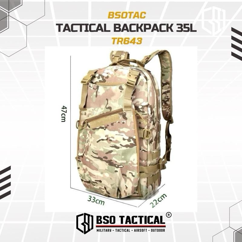 Tas Ransel Multifungsi Molle 35L Outdoor Backpack Bag - TR643