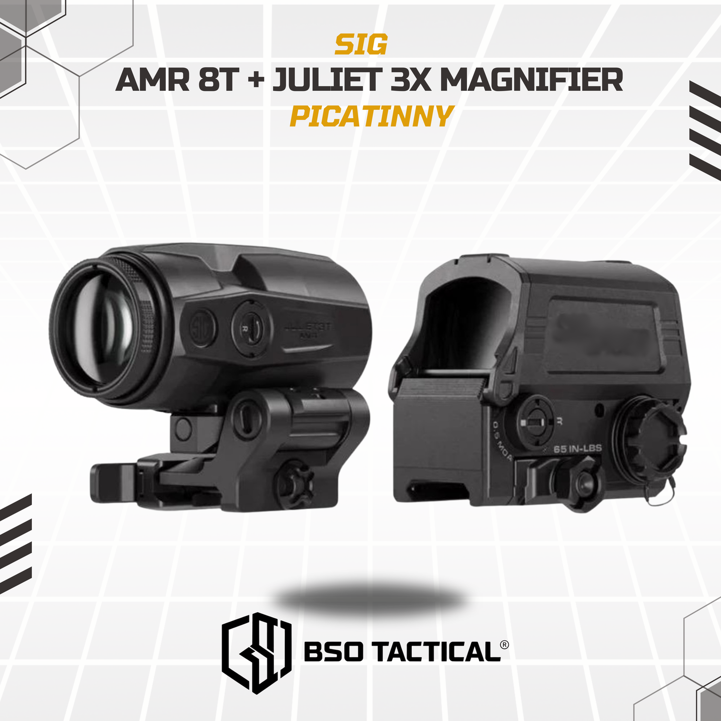 Red Dot Scope Combo Romeo AMR 8T with Magnifier Juliet 3X Picatinny CNC