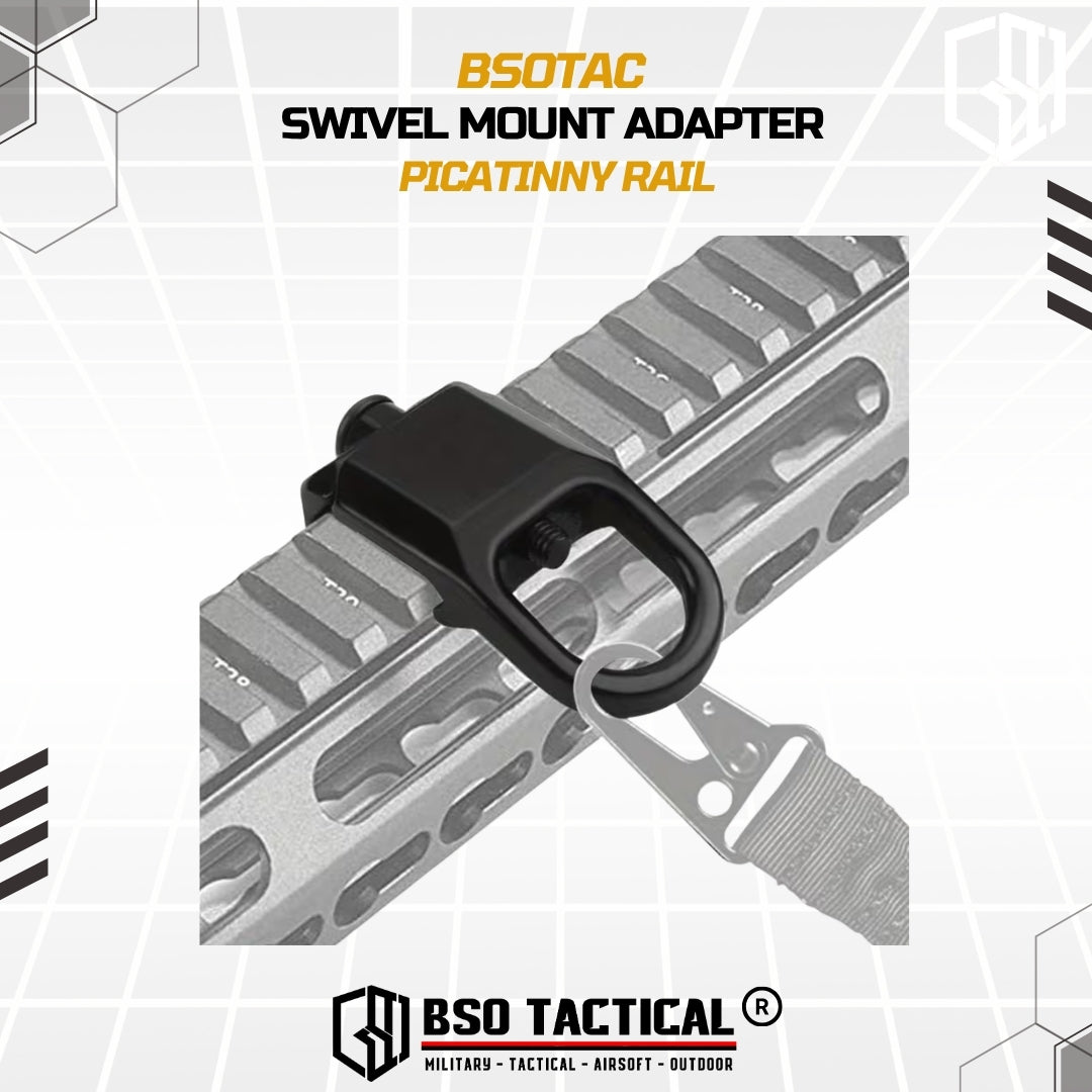 Swivel Sling Mount Adapter Rail 20mm Kaitan Sling Tactical Full Metal