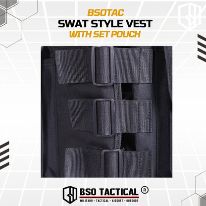 Rompi Olahraga Multifungsi Outdoor Vest Cosplay Full Set Pouch Gym Running Hyrox Outdoor Sports