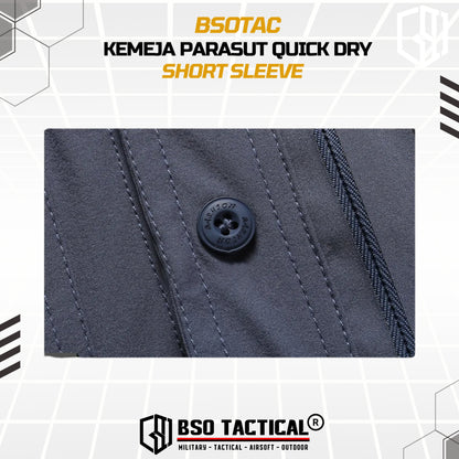 BSOTAC Kemeja Outdoor Lengan Pendek Tactical Short Sleeve Casual Shirt Summer Camping Hiking Quick Dry Baju Army Quick Dry